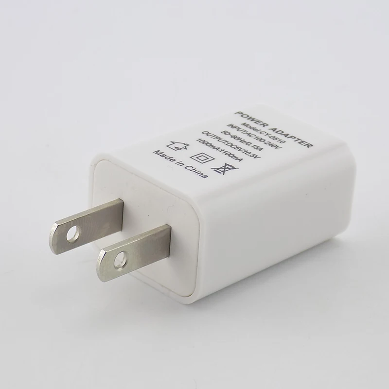 USB Wall Charger US Plug 5V 1A/2a/A/3A Single USB Plug Charger Power Adapter Universal Phone Travel Charging