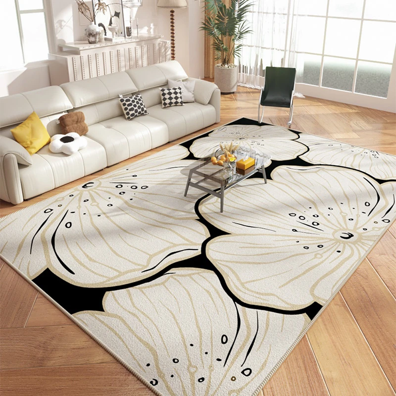 Home Simple Living Room Sofa Rugs Light Luxury Bedroom Decor Carpet Girls Room Decoration Carpets Modern Large Area Lounge Rug