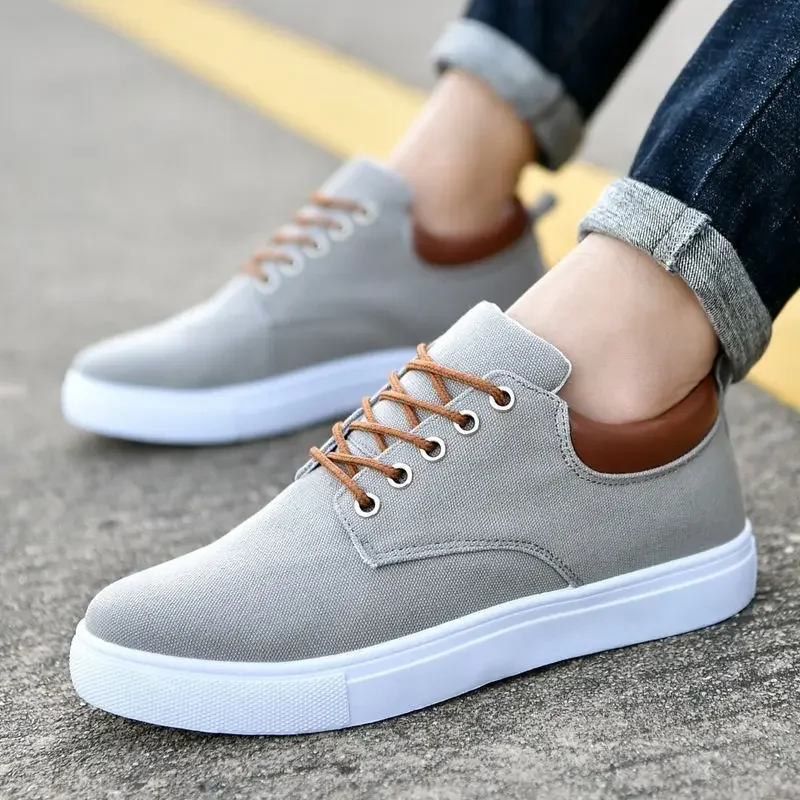 Fashion Canvas Men's Sneakers Black Lace Up Sping Shoes 2025 Classic Casual Vulcanized Shoes Size 47-48 Mens Spring Sport Shoes1 - Image 4