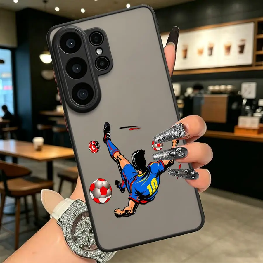 Case for Samsung Galaxy S26 S20 FE S23 FE S22 S25 Ultra S21 Note 20 Ultra 10+ S24 Plus Funda Back Phone Cover Bicycle Kick