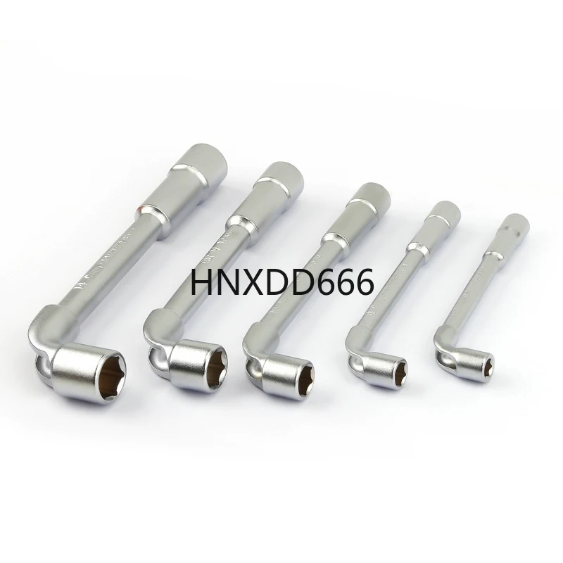 

5Pcs Crv Frosted Surface Pipe Wrench L Type 7-Shaped Perforation Elbow Double Head Hexagon Socket Wrench Set 6 8 10 12 14mm
