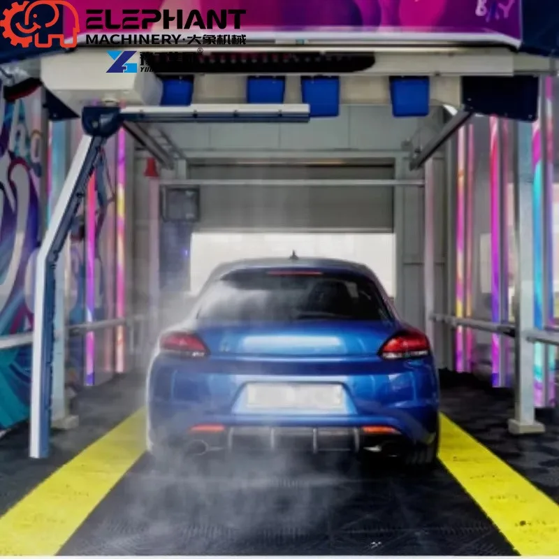 Touchless Car Wash Automatic Cleaning Machine 360 Rotation High Pressure Robotic Car Washer