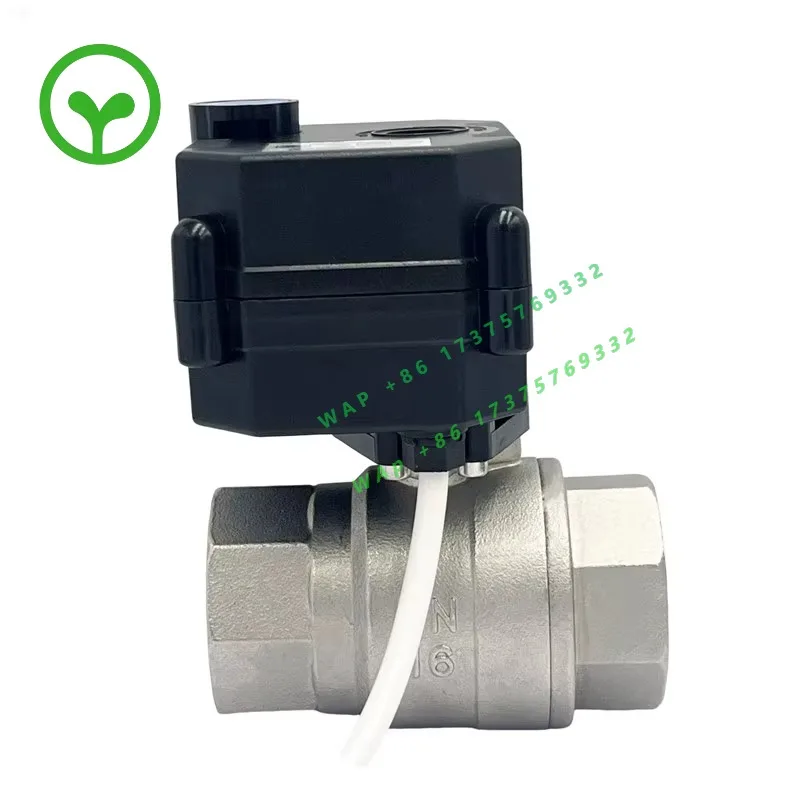 【Popular】 12V 24V Electric Motor Driven Ball Valve For Water Leakage Detection And Auto Shut Off