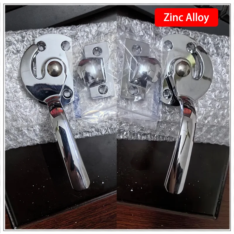 

1Set Zinc Alloy Heavy-Duty Handle with Closed Handle Lock for Food Cabinet Freezer Refrigerator Dining Hall Seafood Steamer