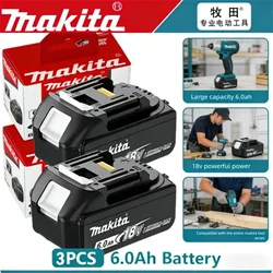 Makita 18V 6Ah electric tool, used for battery replacement in Makita, lithium-ion rechargeable battery BL1860B BL1860 DC18RC