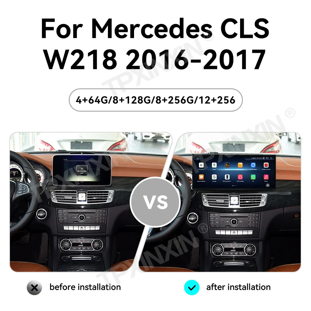 Car Accessories Radio For Mercedes CLS W218 2016-2017 Android GPS Navigation Multimedia Stereo Receiver Head Unit Offline Maps