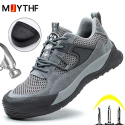 Insulation 6KV Work Safety Shoes Breathable Mesh Men Work Sneakers Summer Anti-smash Anti-puncture Work Shoes Protective Boots