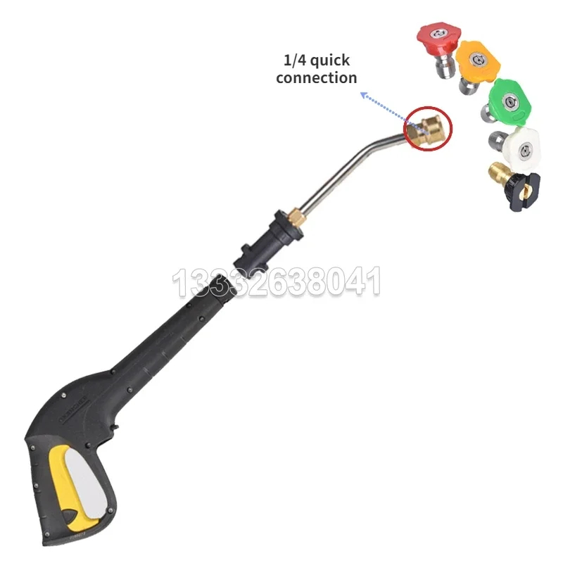 Discount Curved Extension Wand For K2/3/4/5/7 Pressure Wash Gun Replacement Lance High Pressure Water Gun Movable Joint 1/4