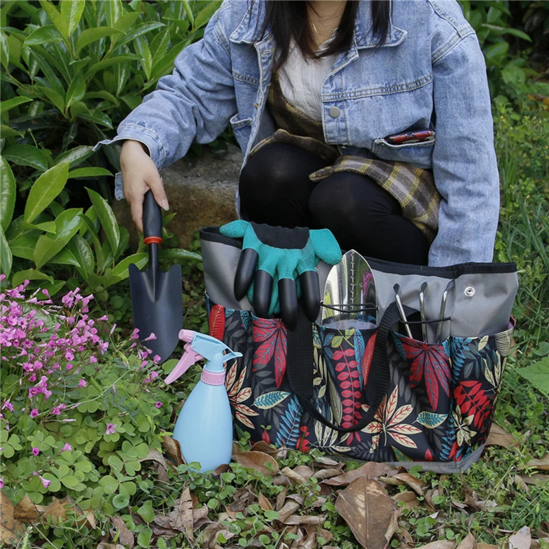 Borsa per attrezzi da giardino Borsa per attrezzi da giardinaggio Borsa per attrezzi da giardino multitasca per esterni Borsa per organizer Borsa per attrezzi manuali compatta per giardinieri
