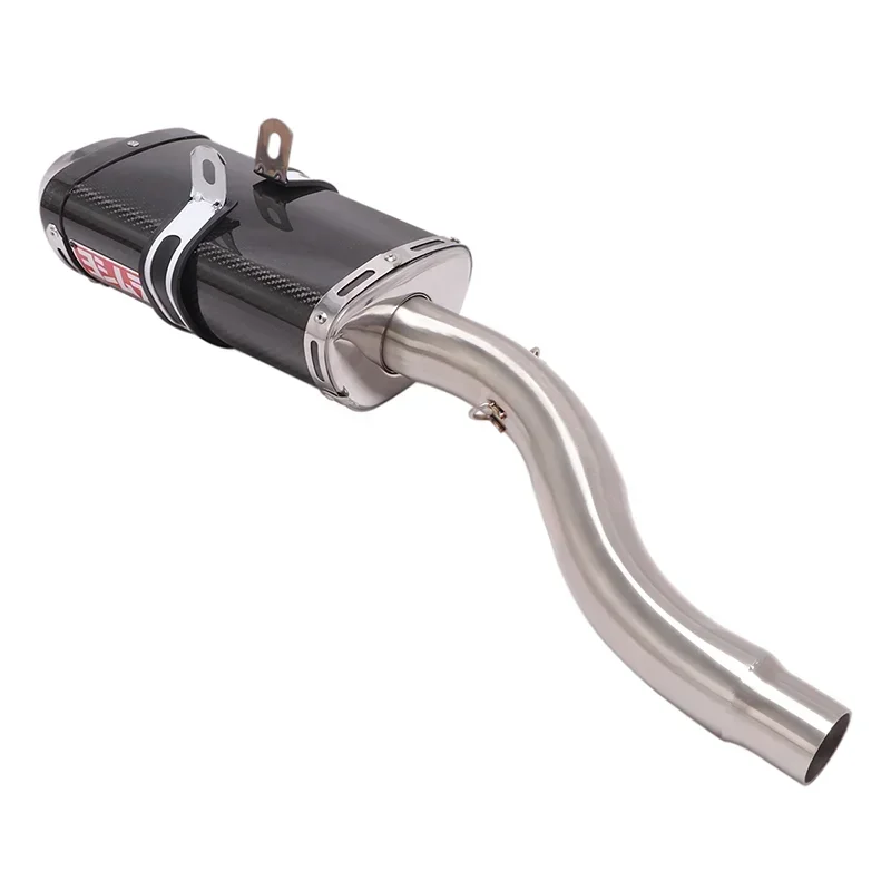 Motorcycle Exhaust System For DAYTONA 675 2006 - 2012 Link Pipe Carbon Fiber Muffler