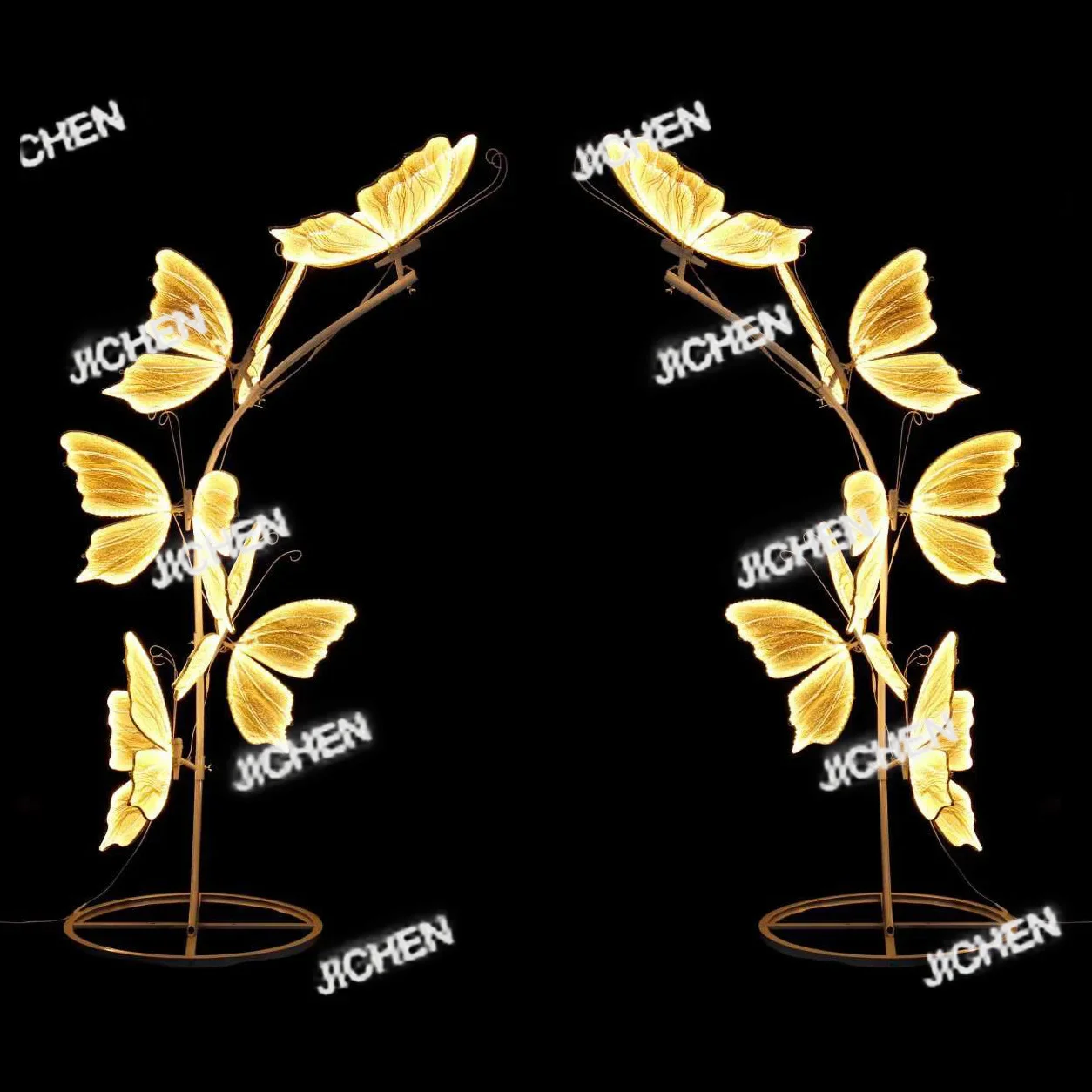 

JCH светящаяся бабочка арочная подставка для цветов свадебный фон украшение кулон из кованого железа фестивальная арка новая сцена свадьба Pr