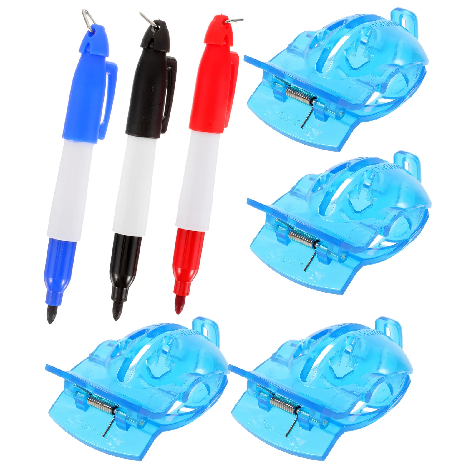 

1Set Golfing Ball Alignment Tool Durable Lightweight Precision Setup Improve Game Portable Reusable Ball Stencil