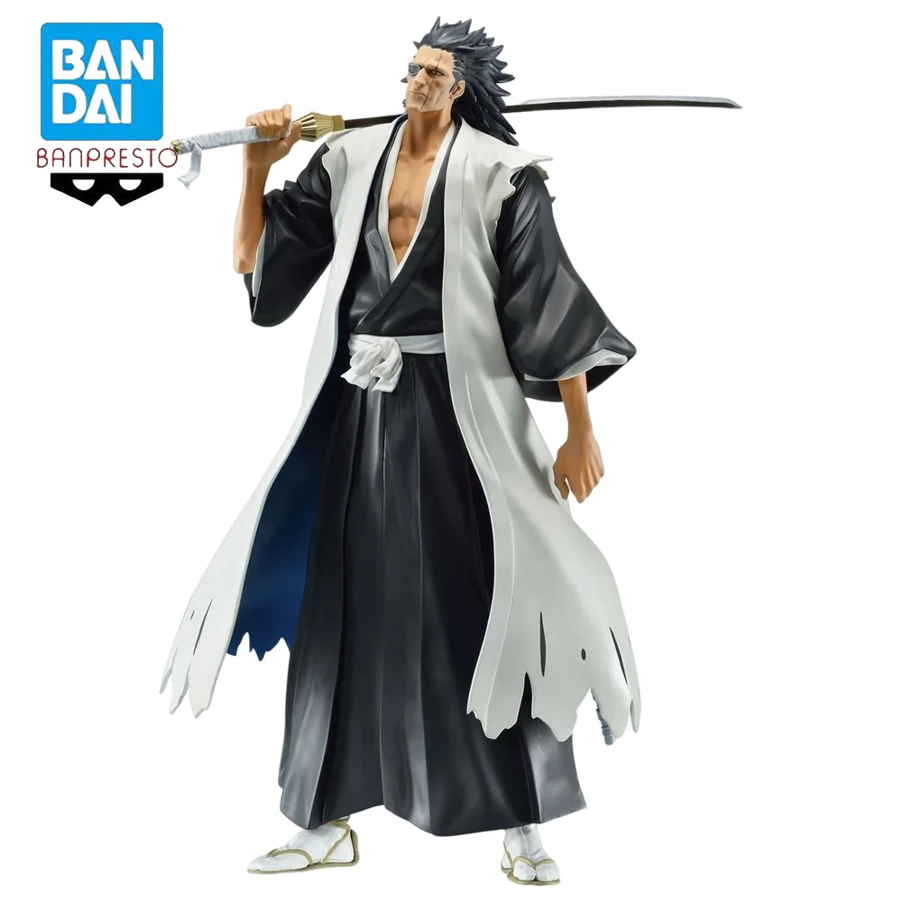 18CM Saraki Kenpachi Original Banpresto BLEACH Anime Figure PVC Action Figurine Collection Model Doll Toys For Birthday Gift