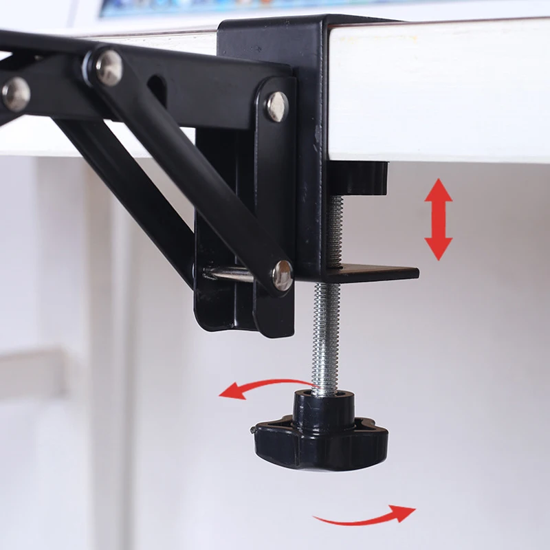 【New】L-shaped Foldable Desktop Bracket Heavy-duty Punch-free Space-saving Desktop Extension Plate Rack Hardware Accessories