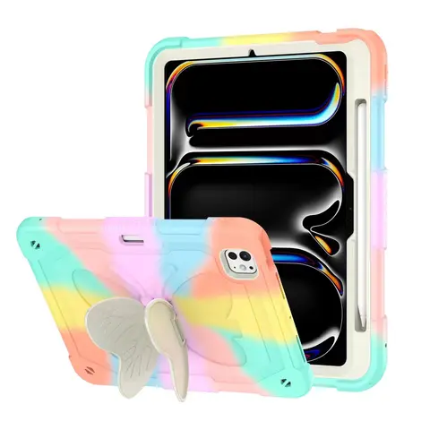 Butterfly Stand Case for iPad Air 2 3 4 5 Pro 2025 7th 8th 9th 10th 11th Generation 11 10.2 10.9 inch Mini 6 Tablet Case Cover