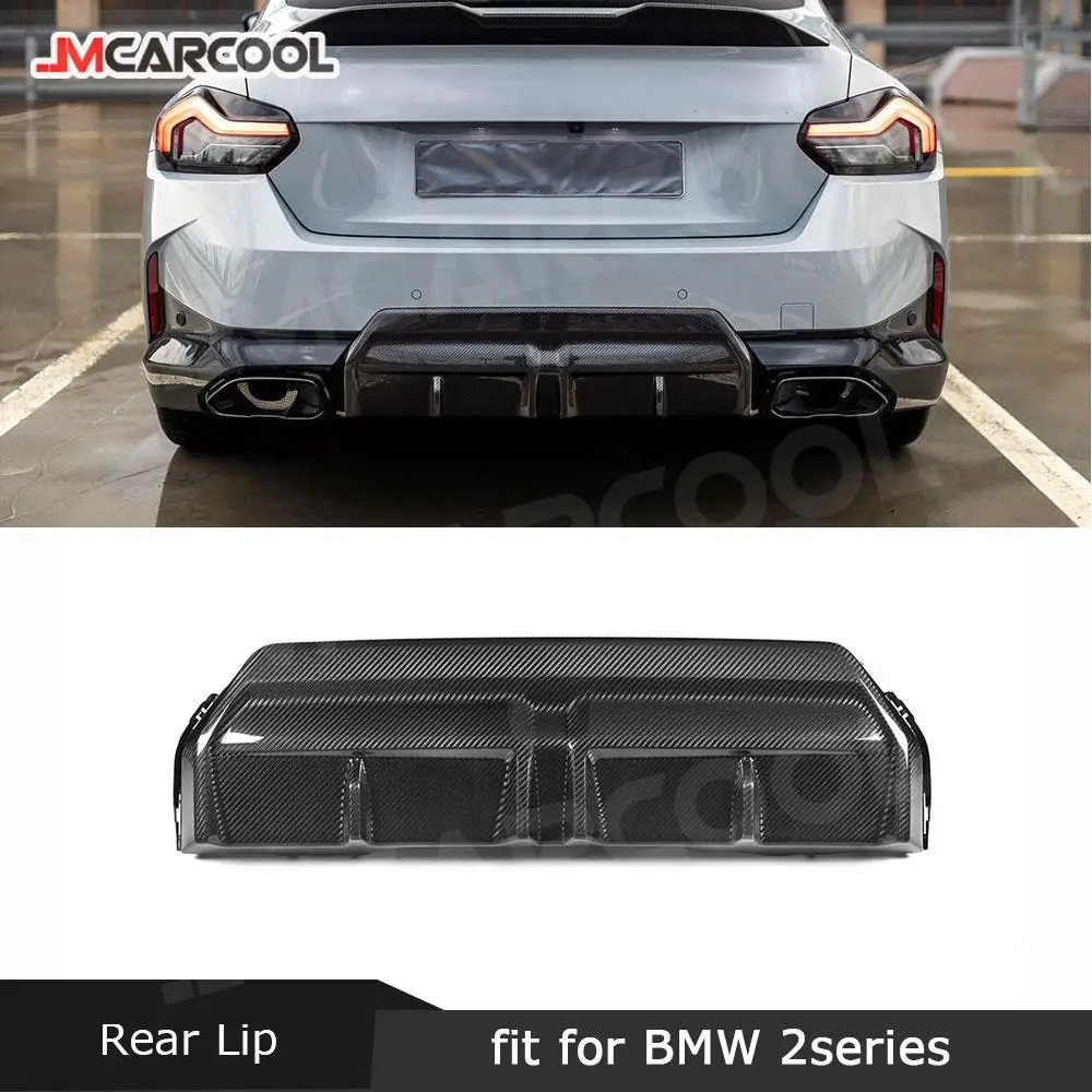 

JMCARCOOL Задний диффузор из сухого углеродного волокна для BMW 2 серии G42 M235i M240i Coupe 2022 + задний бампер, спойлер, защита подбородка