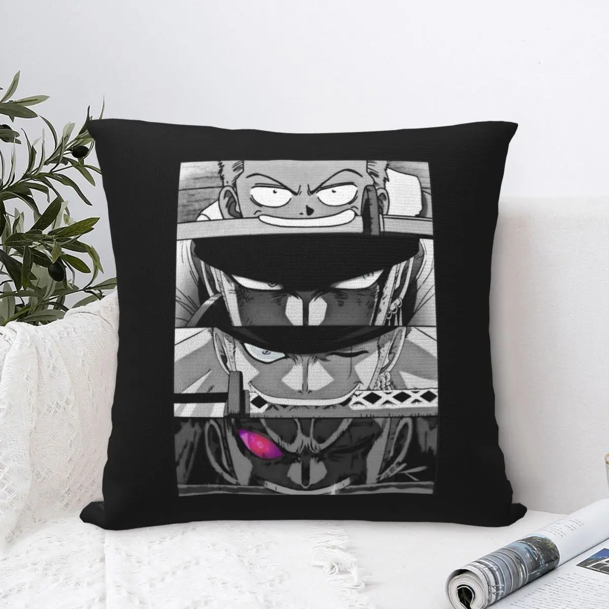 Roronoa Zoro Manga Anime Pillow Case Cushion Covers Novelty Decorative Throw Pillow Case Cover for Sofa 40*40cm