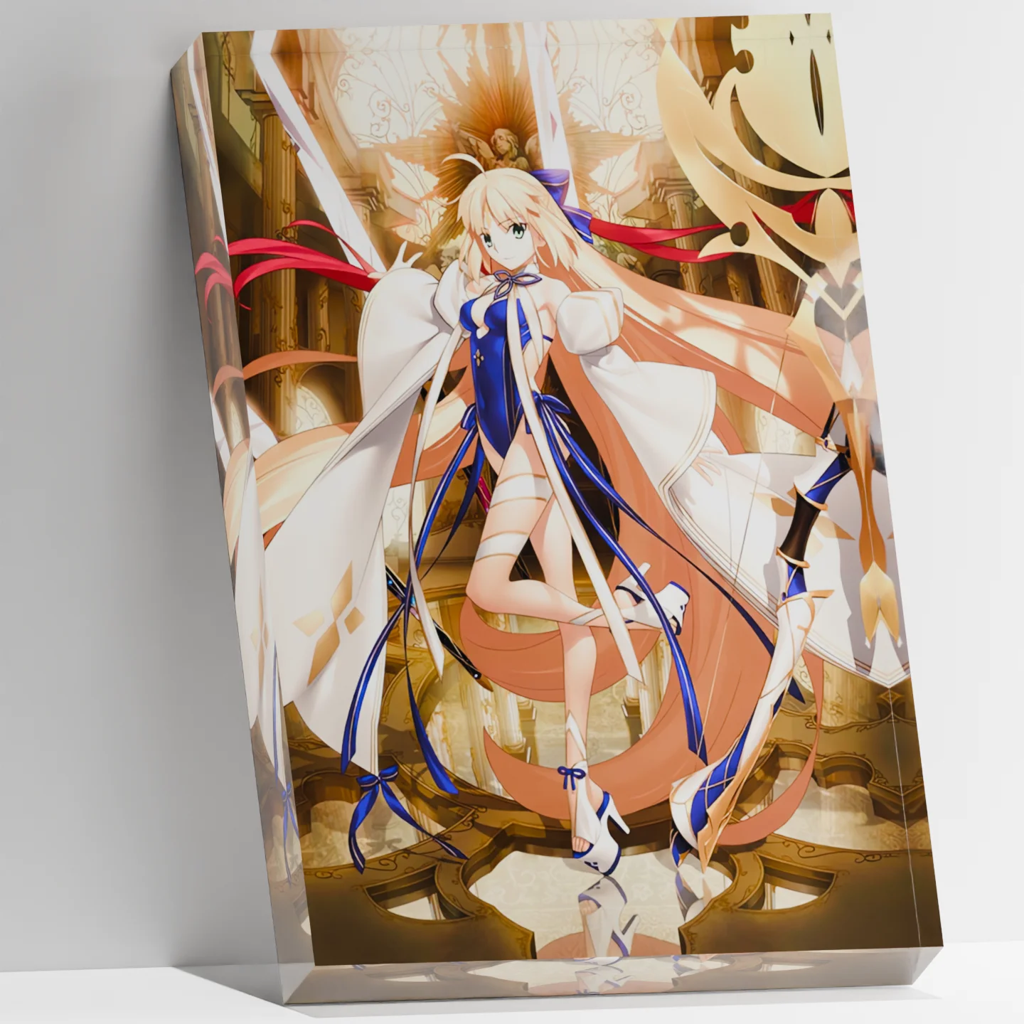 

Custom Acrylic Photo Block Fate Grand Order Artoria Pendragon Saber FGO Figure Stand Print Your Image Game Merch Desk Decor