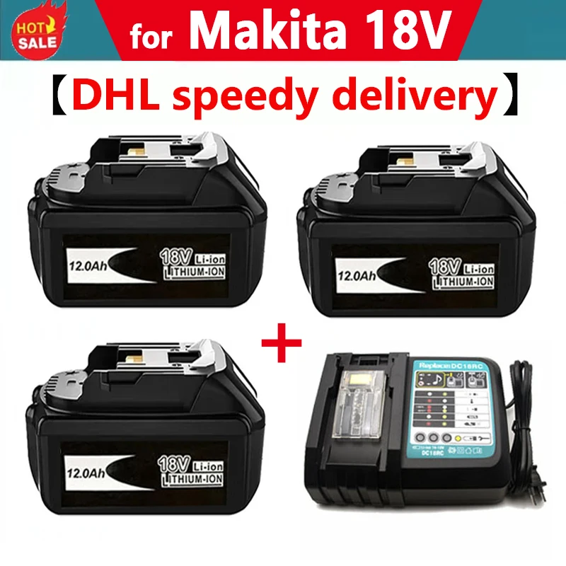 

18V for Makita battery+DC1BRC charger rechargeable lithium-ion battery replacement MAKITA BL1880 BL1860 BL1830