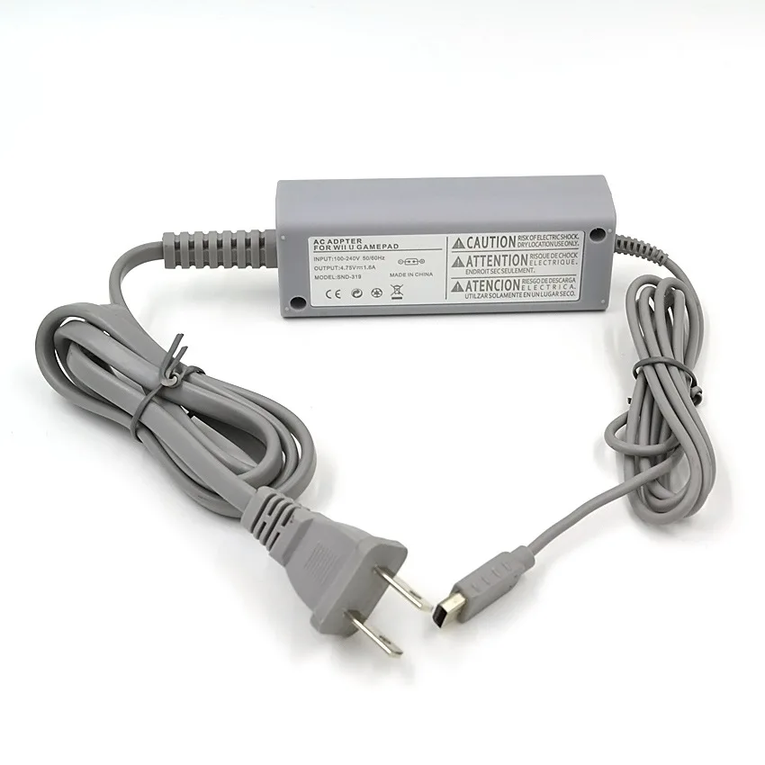 

50 шт. адаптер переменного тока с вилкой Стандарта ЕС и США для консоли Nintendo WII, зарядное устройство с кабелем 100-240 В постоянного тока 12 В/А, источник питания для телефона