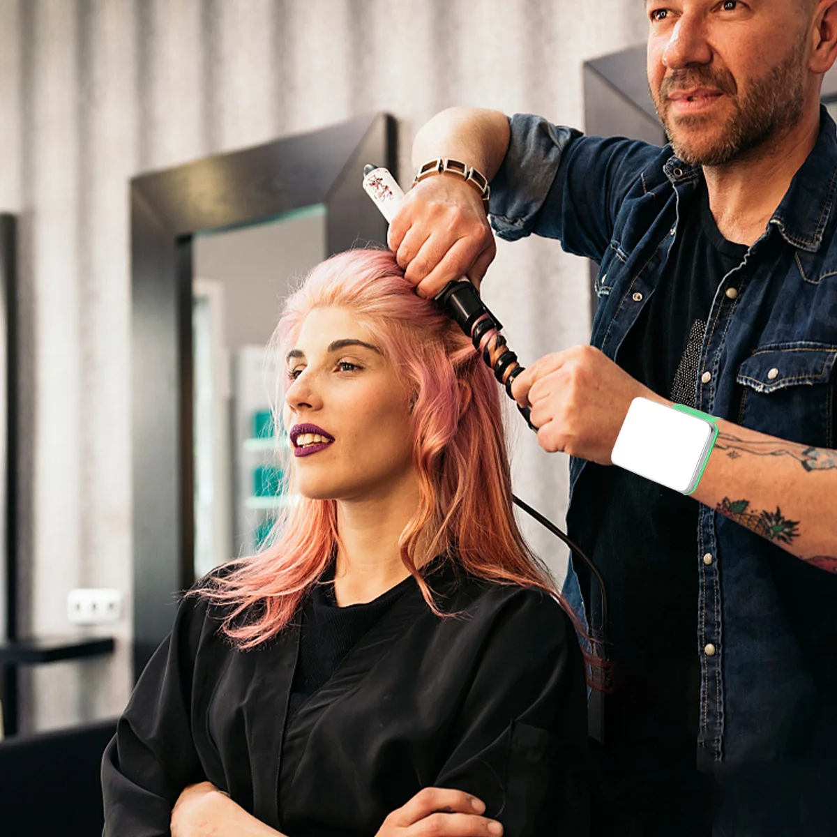 

Hairdresser Slap Bracelet Blue Magnetic Bobbie Pin Wrist Band Strong Hold Metal Clips Comfortable Soft Silicone Daily Use