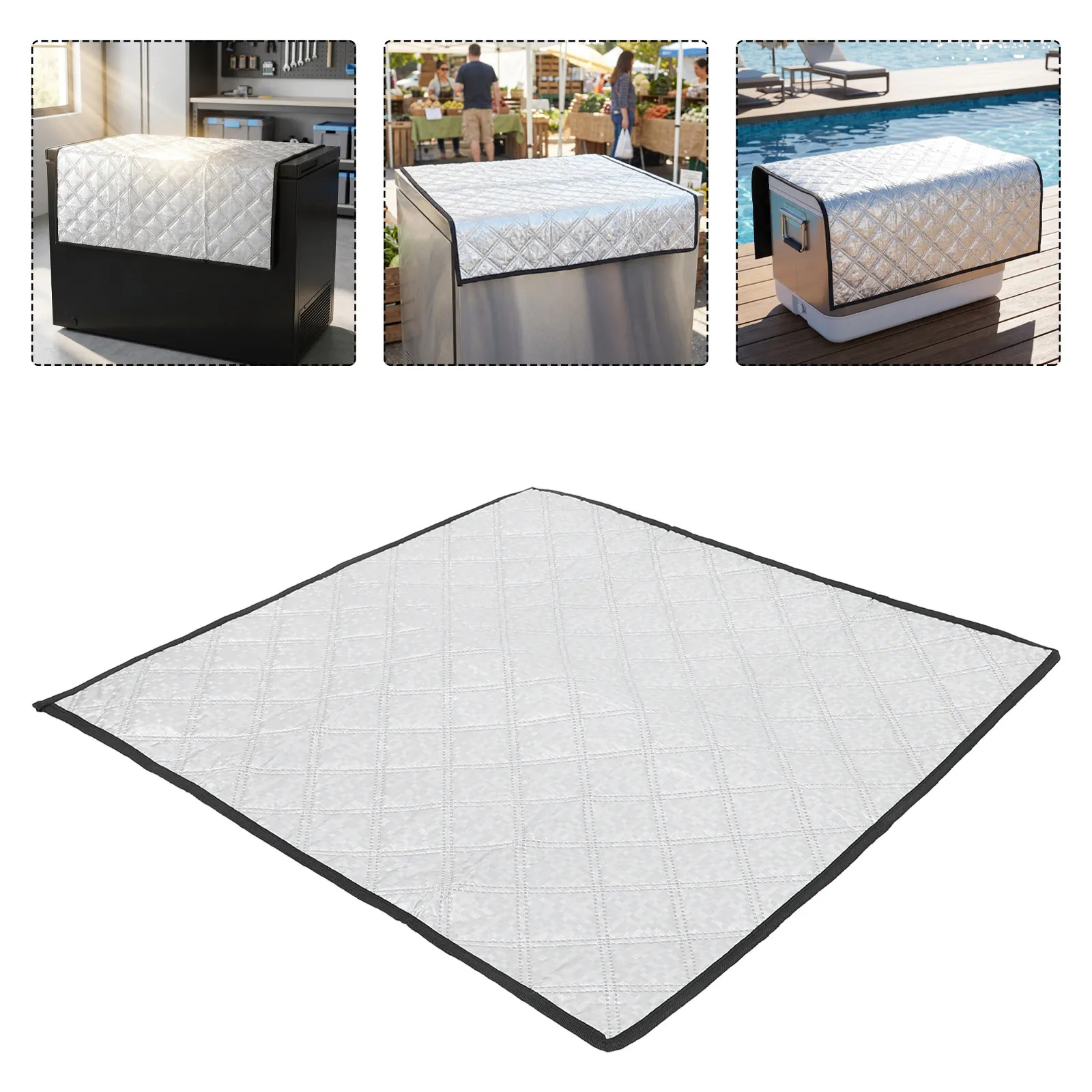 Cold Storage Shield Aluminum Foil Heat Retaining Covers Beverage Cooler Protector Cabinet Freezer