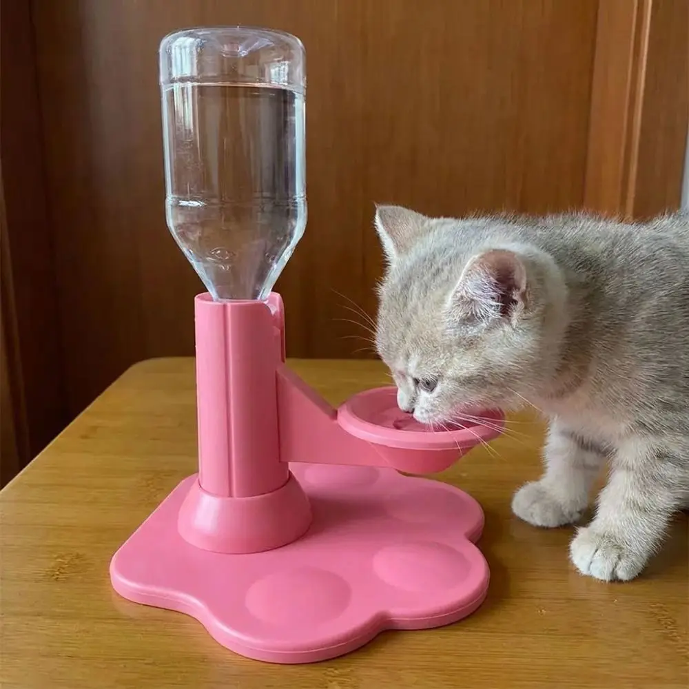 Anti-Wet Mouth Gravity Cat Water Dispenser Prevent Black Chin Leak Proof Pet Water Station Gravity Refill Suction Cup Base