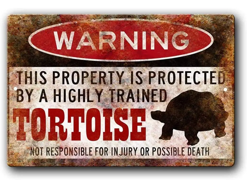 Значок черепаха FemiaD, забавные металлические знаки, подарок черепаха, аксессуары для черепахи, значок для черепахи, подарок для домашних животных, маленький жестяной значок для домашних животных 8 X