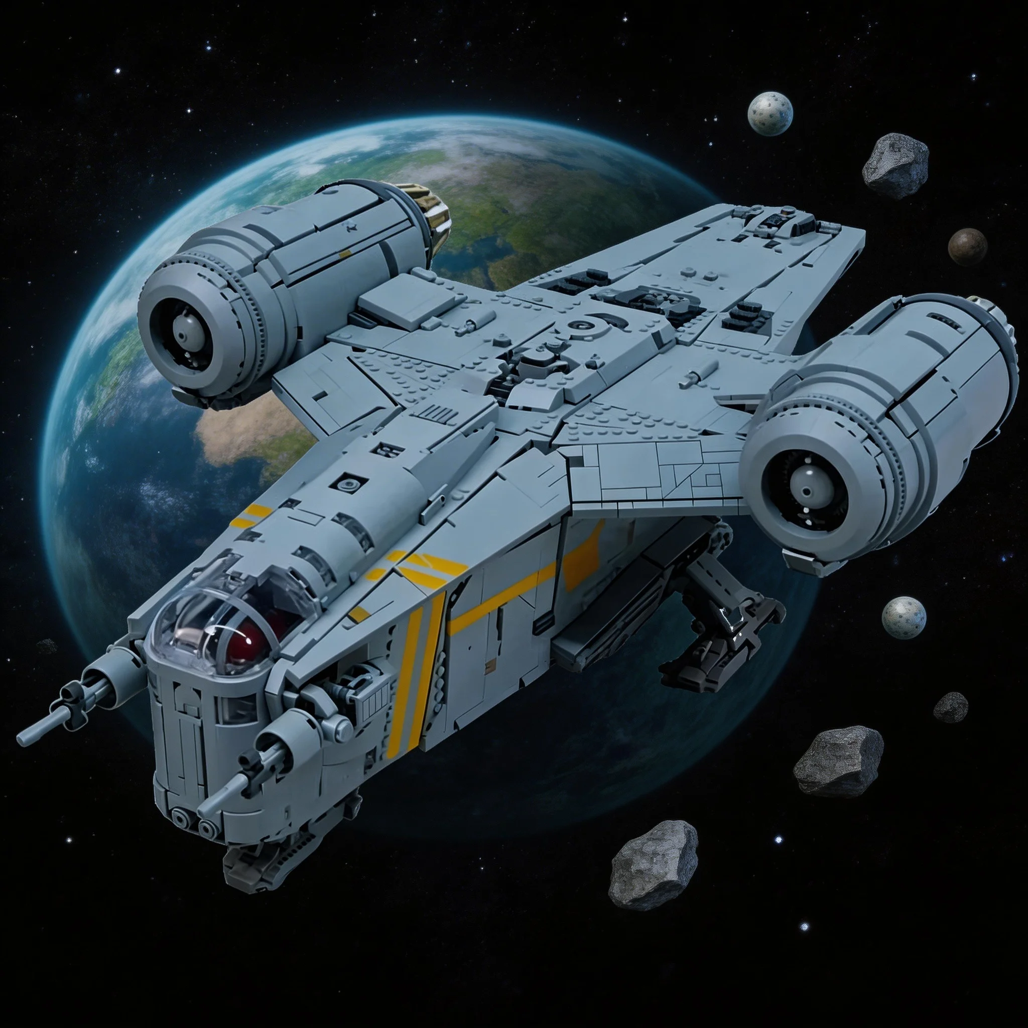 

Новый конструктор космического корабля Big Rescue Wave Peak: модель из строительных блоков, креативная развивающая игрушка, праздничный подарок