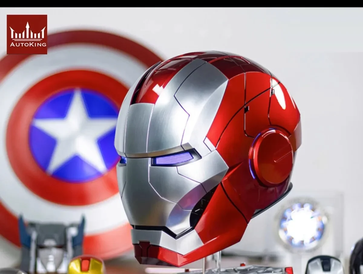 子供用LEDライト付きアイアンマンコスプレヘルメット、mk5ヘルメット
