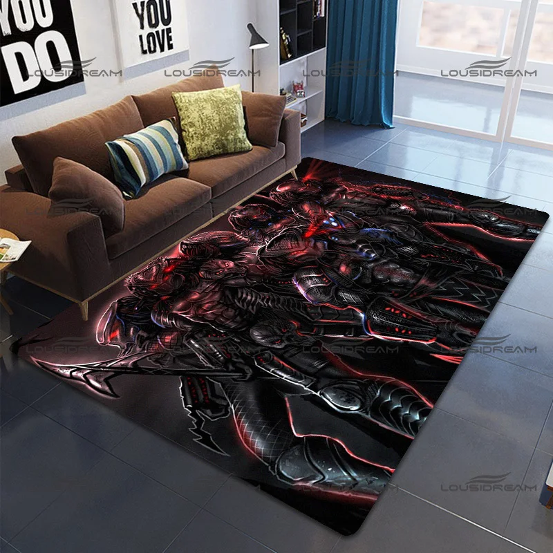 Classic Sci-Fi Alien Movie Decor Carpet Square Flannel Predator Rugs Modern Home Living Room Rugs Bedroom Carpet