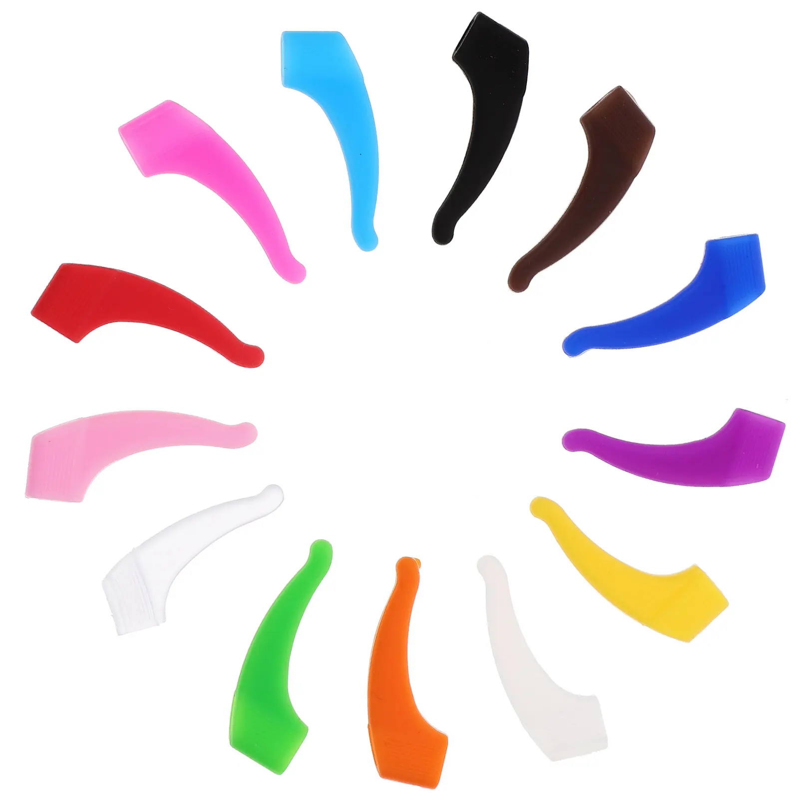 

26 Pairs Eyeglass Ear Cushions Silicone Anti-Slip Temple Tips Glasses Accessories Fits Sports Hunting Outdoor Activities