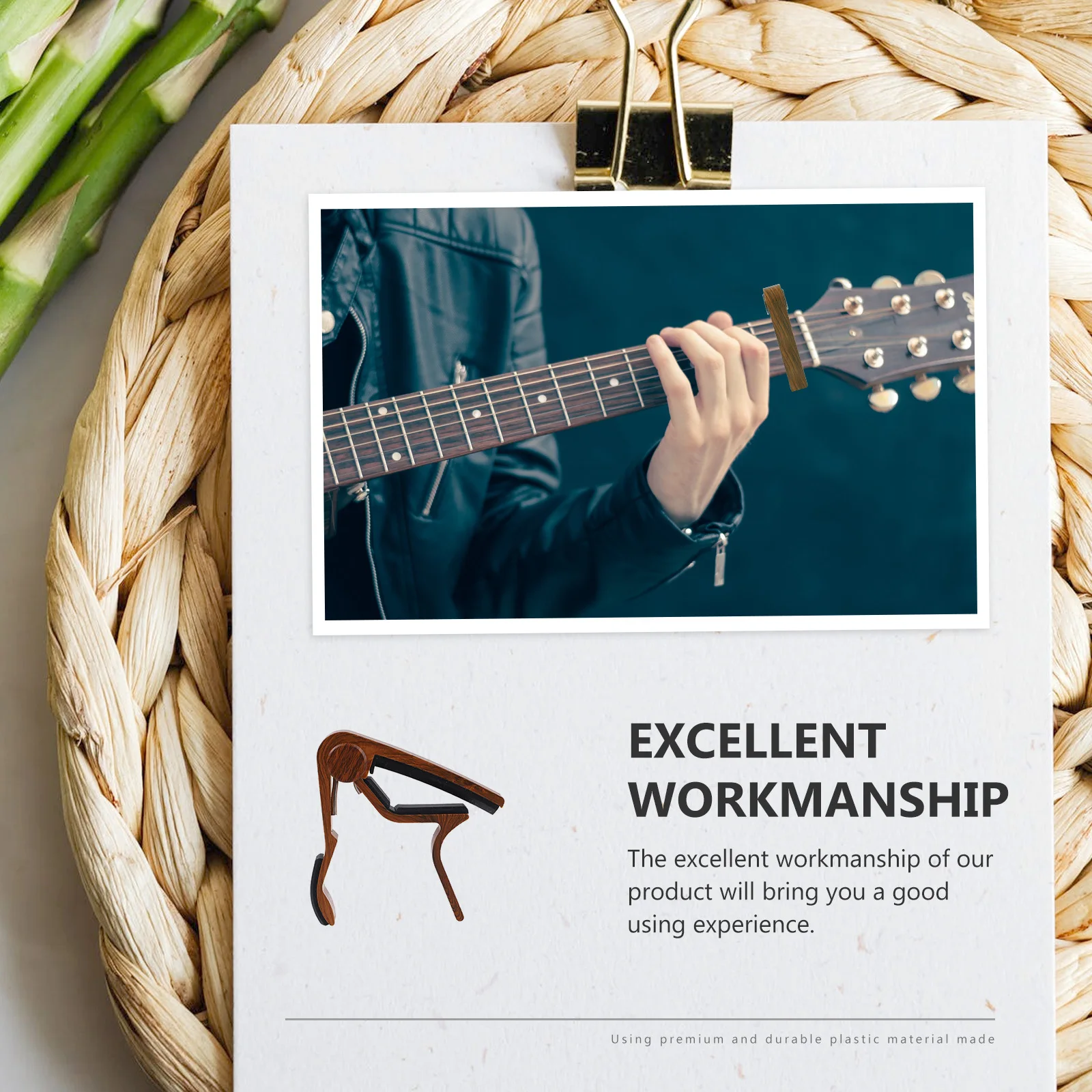 

Zinc Alloy Guitar Capo Durable Tone Modified Clip Practical Guitar Tuning Accessory -Resistant Clip