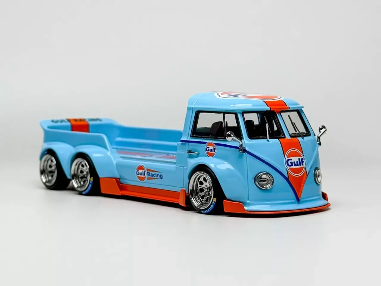 Liberty 1:64 T1 Gulf 6x6 Flatbed Tow Truck Sport Model Diecast Collect Car NEW Car Collection Limited Editon Hobby Toys