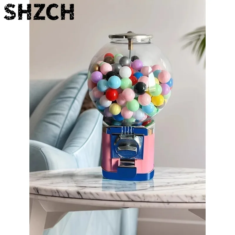 Twist Egg Machine Elastic Ball Toy Machine Raffle Machine Home Decor Creative Ornaments Funny Gifts Figurines