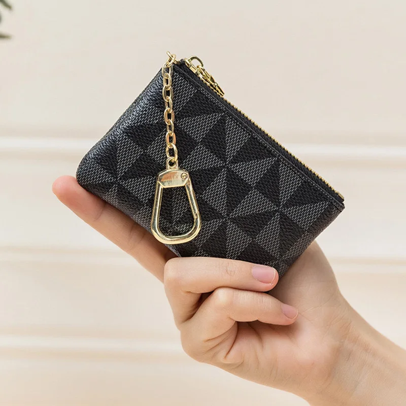 Coin Purse Creative Metal Decoration Small Hanging Bag Key Bag Simple Printed Mini Card Bag image 5