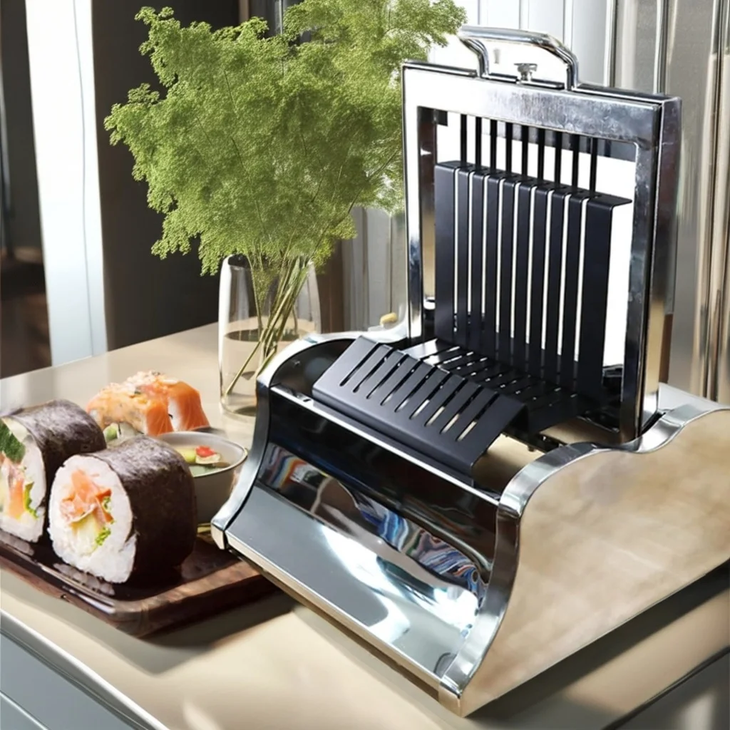 Sushi Roll Cutting Machine Stainless Steel Onigiri Slicer Roll Sushi Maker Rice Roll Mold Sushi Cutter