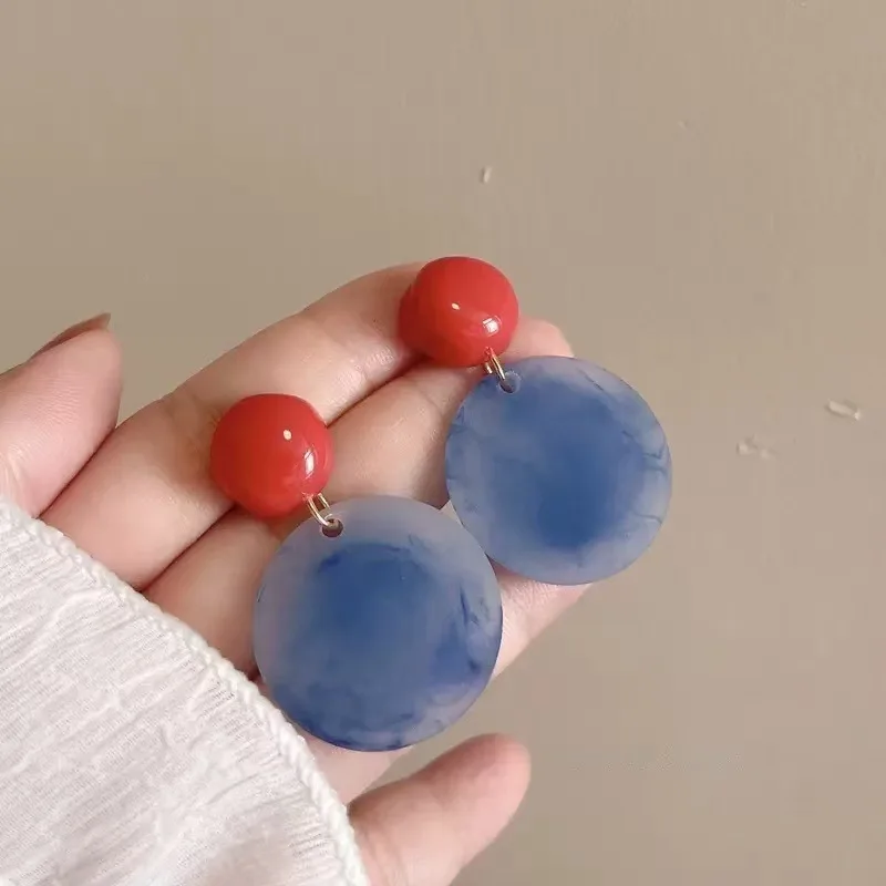 Vintage Minimalist French Style Stud Earrings for Women, Trendy Chic Lightweight Earring, Daily Evening Gift Wedding Party