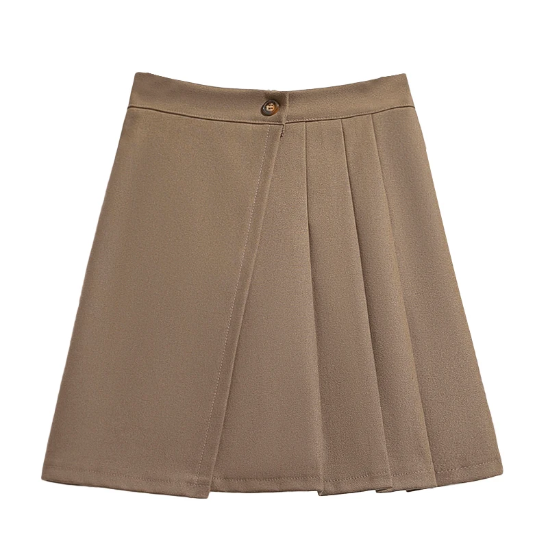 

plus Size Knitted ort Pants Women's Autumn Winter High Waist A-Line Skirt Pants Slimming Bootcut Skirt Midi A-Line Skirt