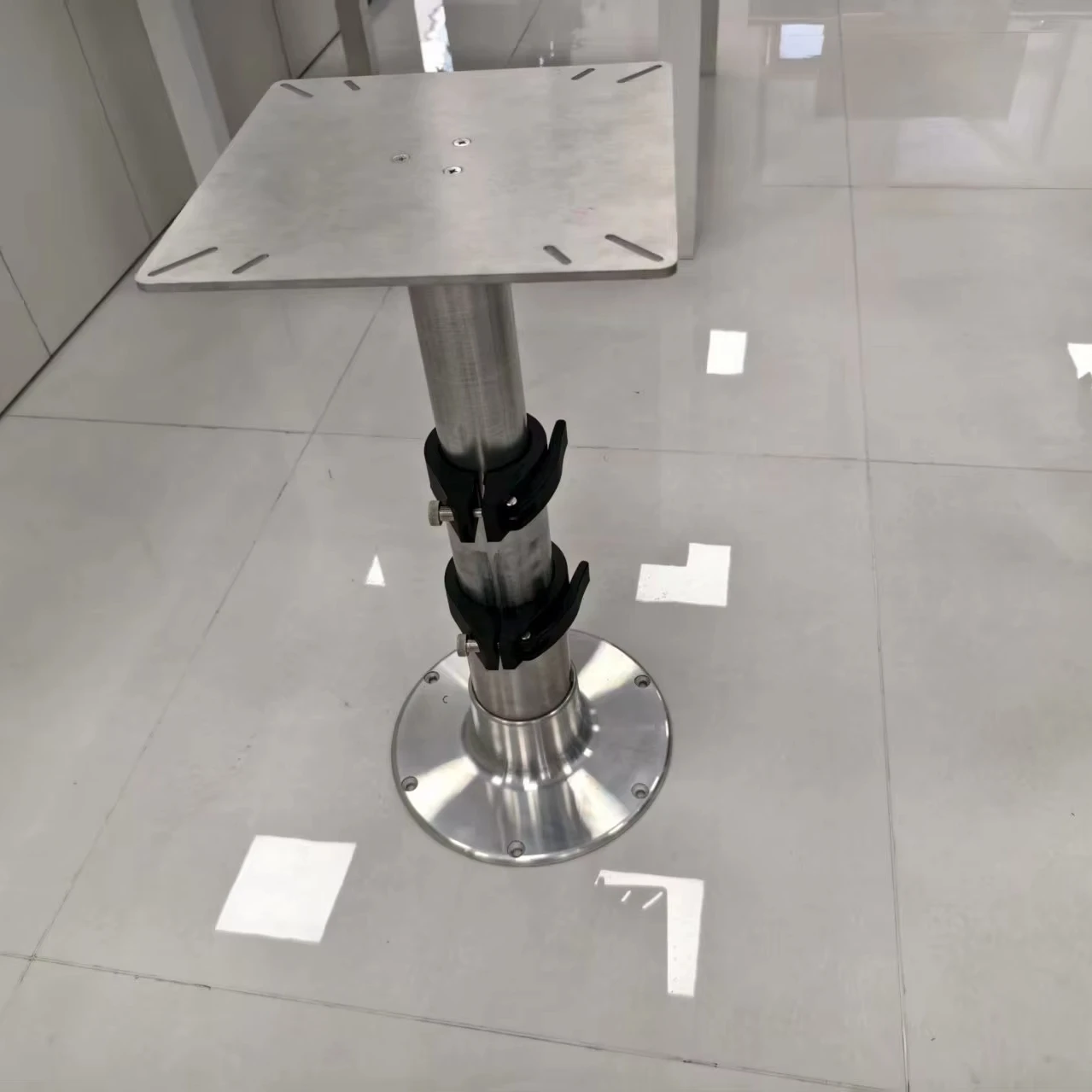 Adjustable RV Table Pedestal Stand Leg New Pneumatic Gas Lift Alloy Base Mount For Marine Boat Yacht RV & Marine Applications