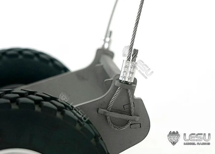 LESU 1/14 Simulationsmodell AC360 Schnelle Demontage und Austausch des Schleppkopfes, fester Bagger-Raupenanhänger – Detail 18