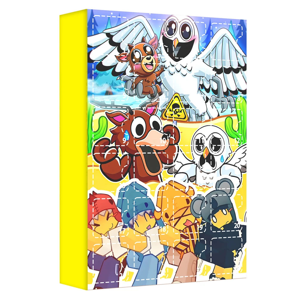 99 N-ights in the Forest Christmas Countdown Calendar Acrylic 2D Decor Holiday Advent Pendants Holiday Gift Set