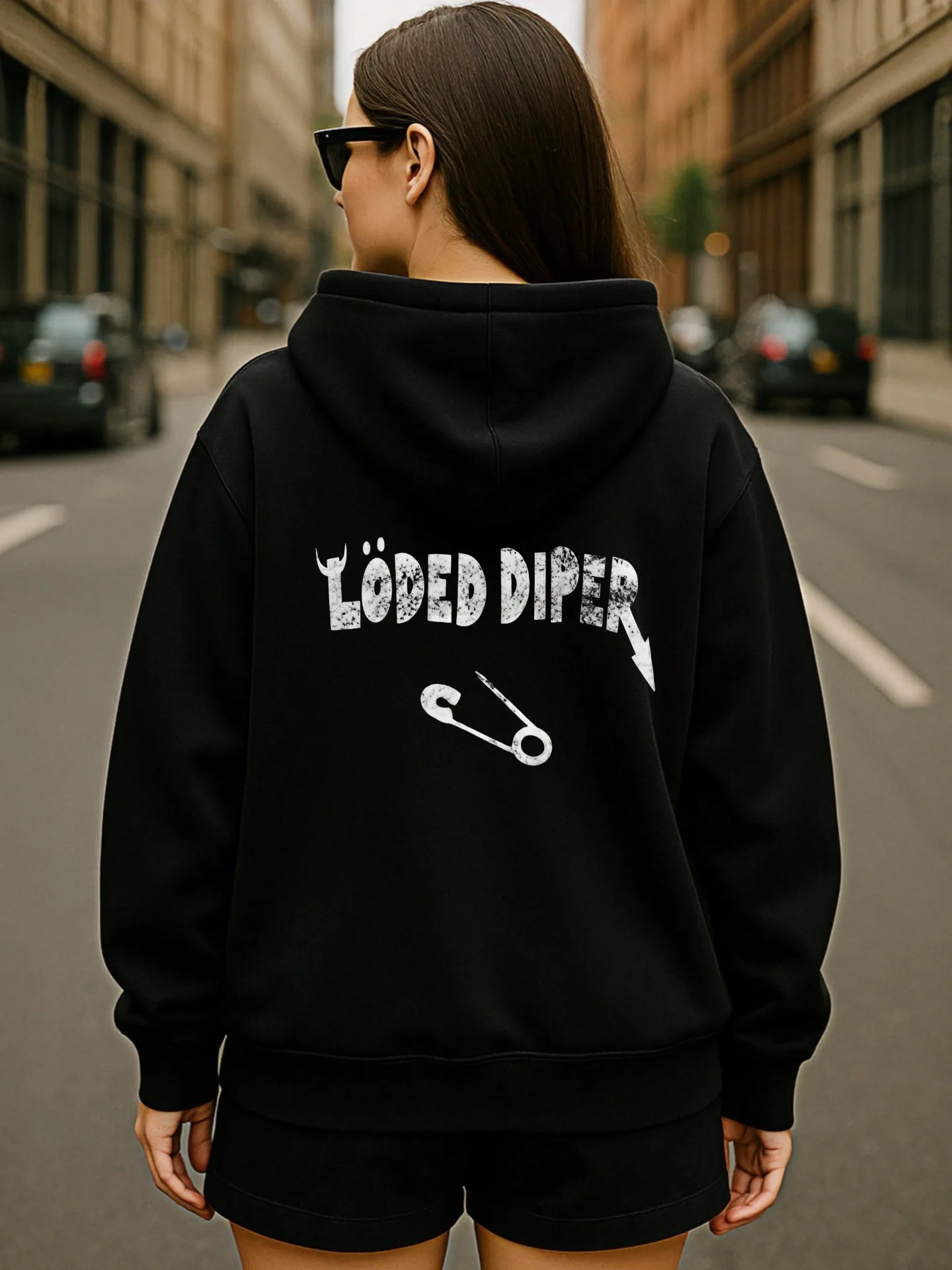 Sudadera con capucha gráfica para mujer, estampado número 22, estilo informal, tela suave, uso diario informal, para adolescentes