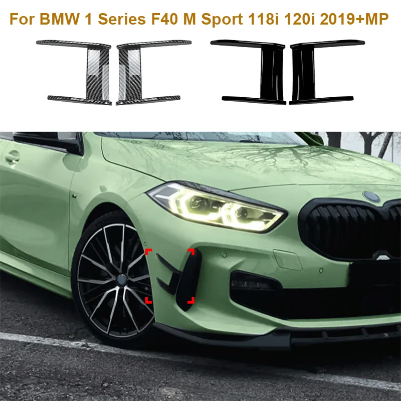 

Car Front side Bumper Wind Knife Blade For BMW 1 Series F40 M Sport 118i 120i 2019 + MP Front wheel Bumper Spoiler 2020 2021