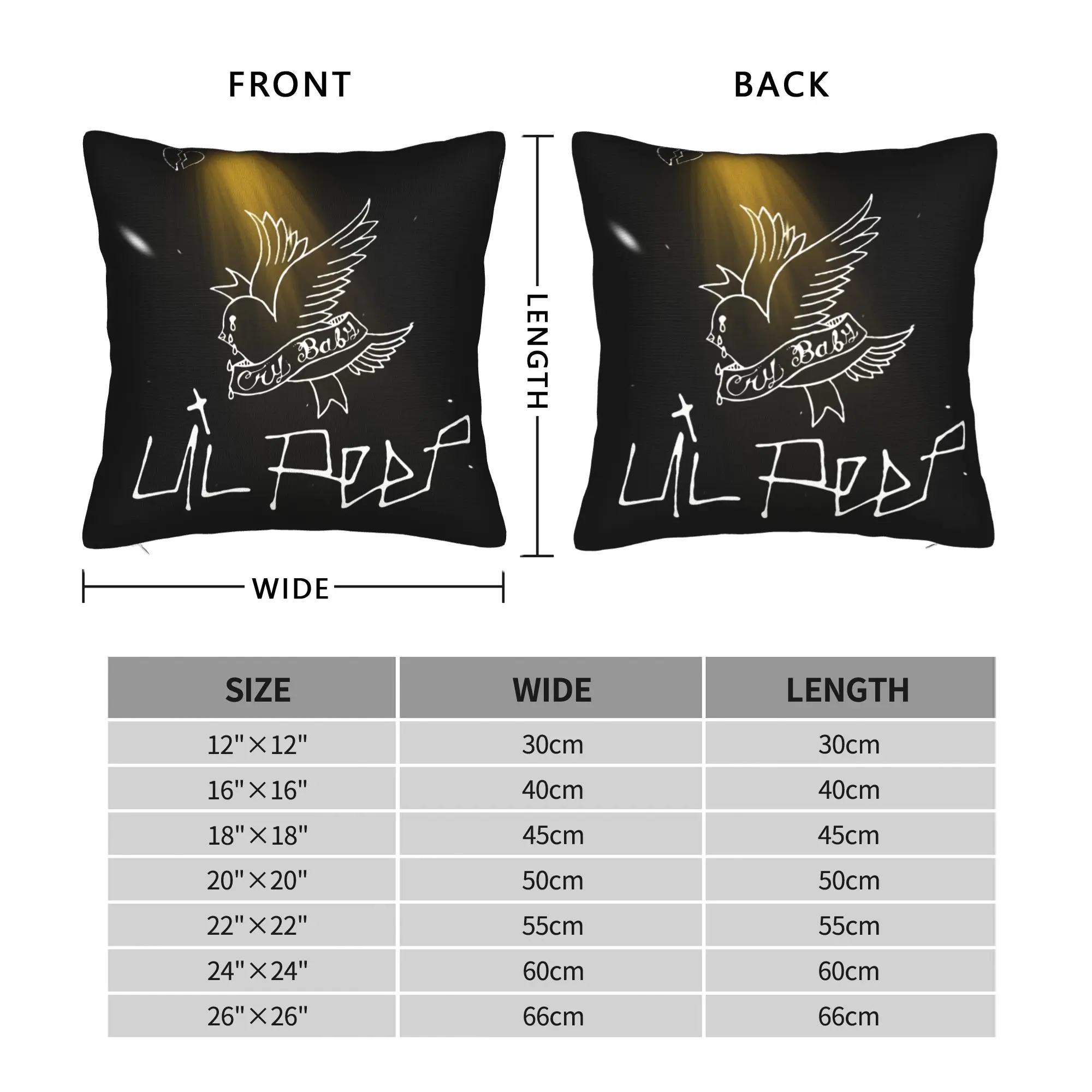 كراي بيبي ليل اللمحة المخدة المطبوعة غطاء وسادة بوليستر الديكور رمي كيس وسادة غطاء المنزل دروبشيبينغ 45X45cm