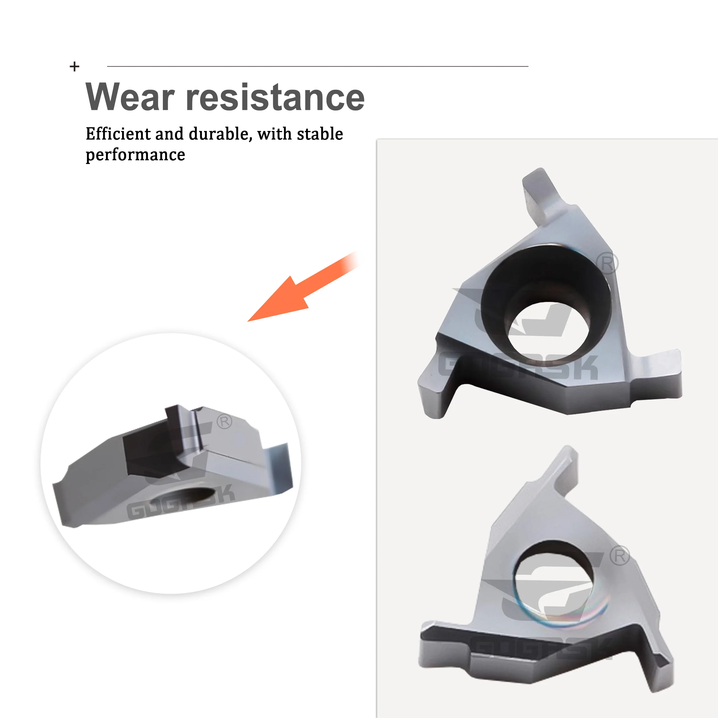 

DESKAR 11ER IL/11IR EL 0,7/0,8/0,9/1,0/1,1/1,2/1,3/1,5 LDA Режущие лезвия с плоскими неглубокими канавками с ЧПУ Вставки с пазами из нержавеющей стали