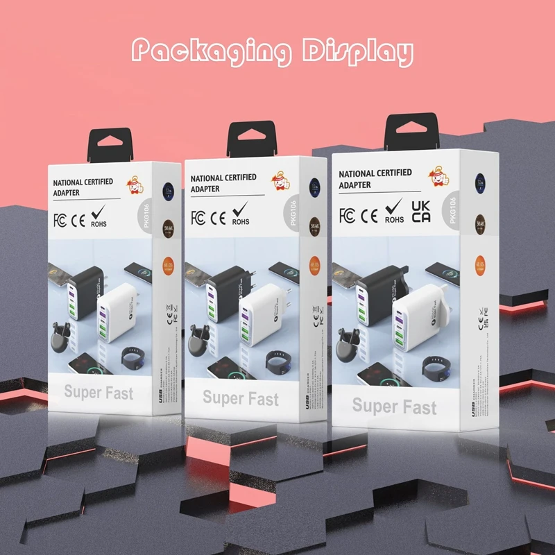 جديد 120 واط 5 في 1 شاحن شحن سريع للغاية USB-C QC 3.0 Type-C GaN شاحن الهاتف محول الهاتف آيفون 17 سامسونج 2026 #1