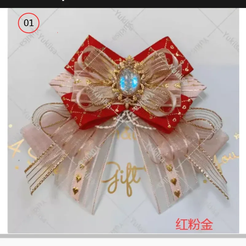 2024 Hand-Made Lolita Headdress Edge Clip Concert Light Stick Decorative Bow Concert Light Fan Baji Support Diy Accessories