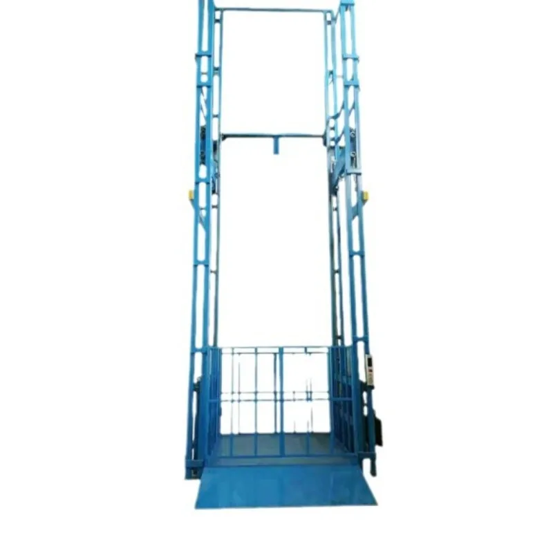 

Heavy Duty Guide Rail Goods Lift 1T Loading Capacity Chain Drive System Warehouse Industrial Lifting Equipment