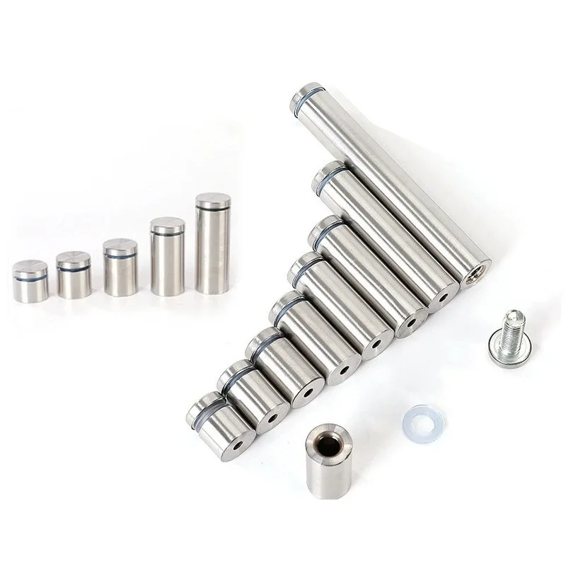 Stainless steel advertising nails, screw decorative cover flat glass fixing parts, decorative nails